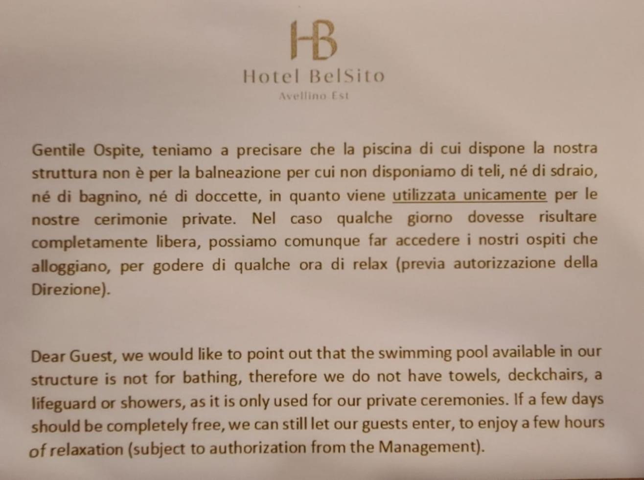 Bel Sito Hotel Due Torri Manocalzati Экстерьер фото
